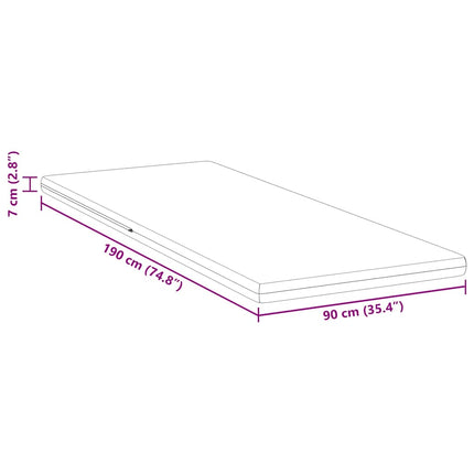 Madrasskydd Vit 90 x 190 cm Jacquardtyg