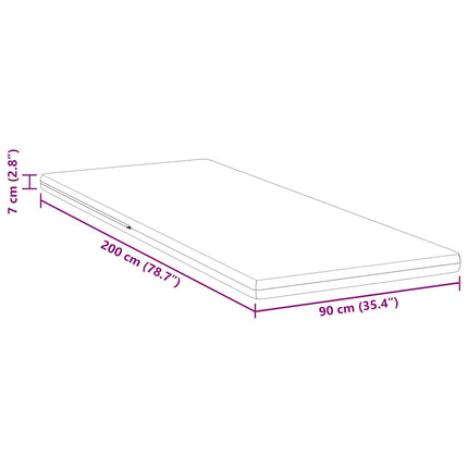 Madrasskydd Vit 90 x 200 cm Jacquardtyg