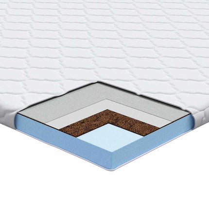 Kokostopper Vit 70 x 200 cm Jacquardtyg