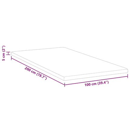 Kokostopper Vit 100 x 200 cm Jacquardtyg