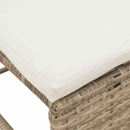 Trädgårdsoffset 6 st Beige och gräddfärgad konstrotting