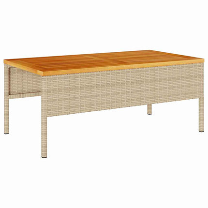 Trädgårdsoffset 6 st Beige och gräddfärgad konstrotting