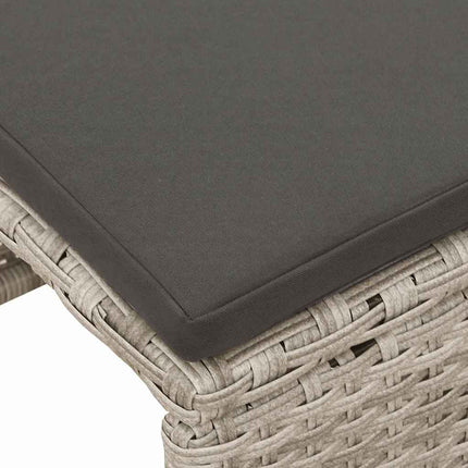 Trädgårdsoffset 6 pcs Ljusgrå och mörkgrå konstrotting
