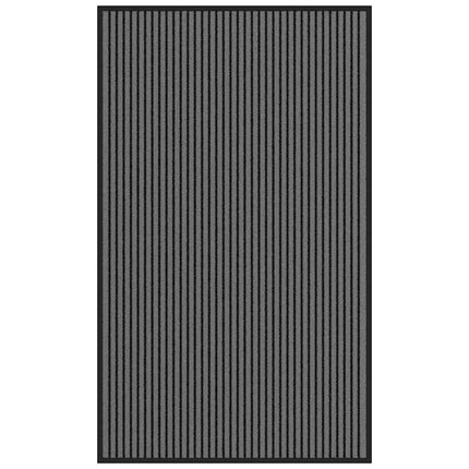 Dörrmatta rand svart och grå 90x150 cm