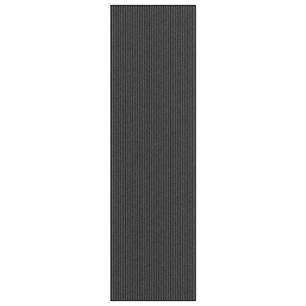 Dörrmatta rand svart och grå 115x400 cm