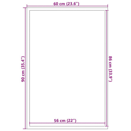 Dörrmatta antracit 60x90 cm