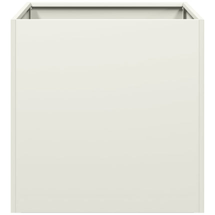 Odlingslåda vit 40x40x40 cm kallvalsat stål