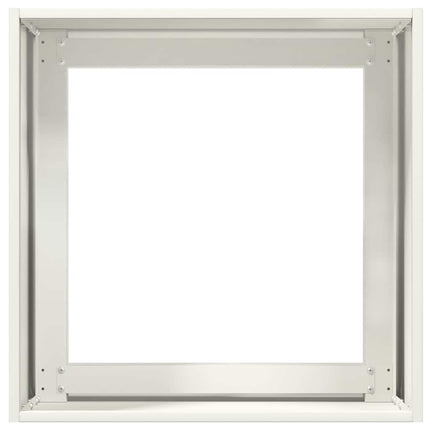 Odlingslåda vit 40x40x40 cm kallvalsat stål