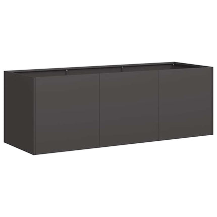 Kruka svart 120x40x40 cm kallvalsat stål