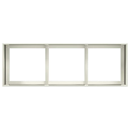 Odlingslåda vit 120x40x40 cm kallvalsat stål