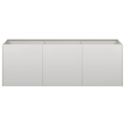 Trädgårdskruka 120x40x40 cm rostfritt stål