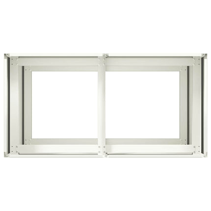 Planteringskärl vit 80x40x80 cm kallvalsat stål