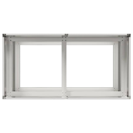 Planteringskärl 80x40x80 cm rostfritt stål