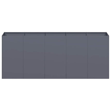 Planteringskärl antracit 200x40x80 cm kallvalsat stål