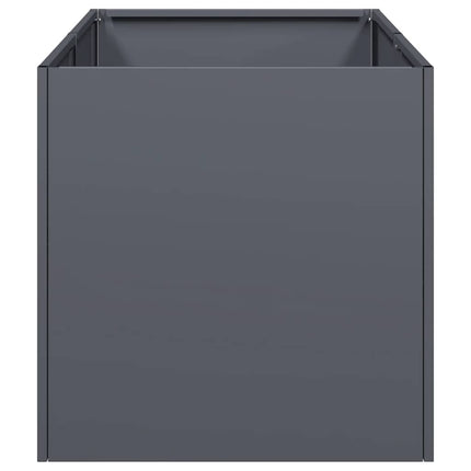 Planteringskärl antracit 40x80x40 cm kallvalsat stål