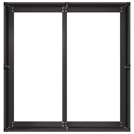 Planteringskärl svart 80x80x40 cm kallvalsat stål