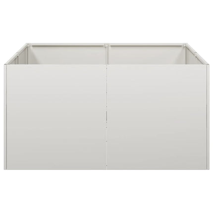 Planteringskärl 80x80x40 cm rostfritt stål