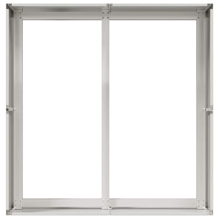 Planteringskärl 80x80x40 cm rostfritt stål