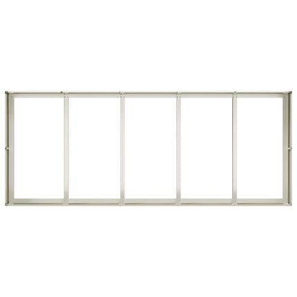 Planteringskärl vit 200x80x40 cm stål