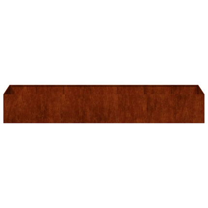 Planteringskärl rostig 280x80x40 cm väderbeständigt stål