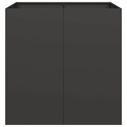 Odlingslåda svart 80x80x80 cm stål