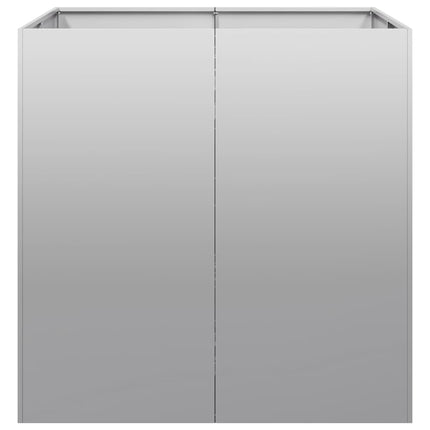 Planteringskärl 80x80x80 cm galvaniserat stål