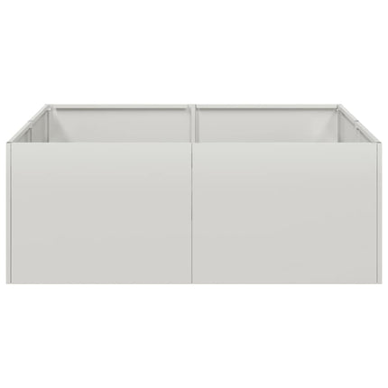 Planteringskärl 80x80x30 cm rostfritt stål