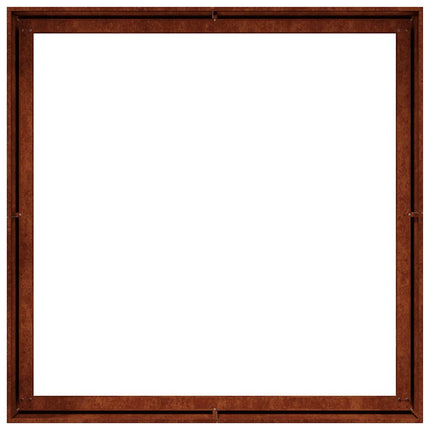 Planteringskärl rostig 100x100x40 cm väderbeständigt stål