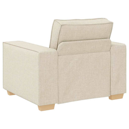 Soffset 3 pcs Beige 220 x 80 x 84 cm Linnenblandad tyg