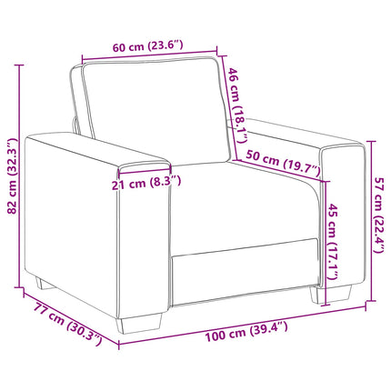 Soffa 3 st Beige Linnenblandad tyg