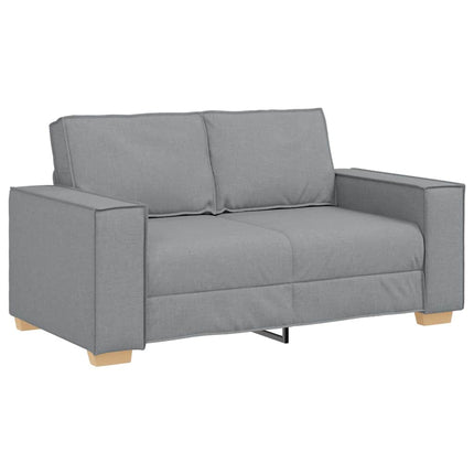 Soffa 3 pcs Ljusgrå 220 x 80 x 84 cm Linnenblandad tyg