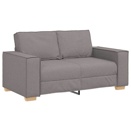 Soffa 3 st Taupe Linnenblandad tyg