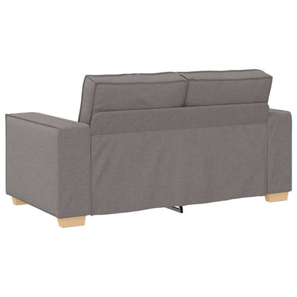 Soffa 3 pcs Taupe 220 x 80 x 84 cm Linnenblandad tyg