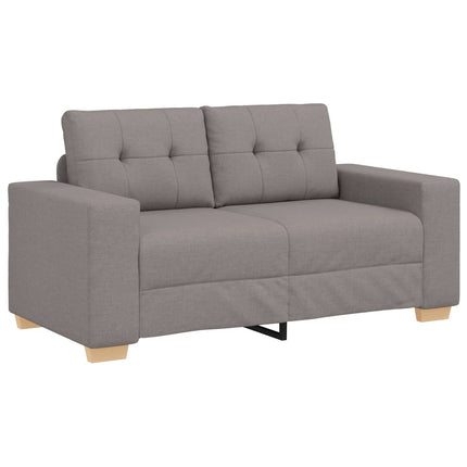 Soffa 3 pcs Taupe 221 x 80 x 80 cm Linnenblandad tyg