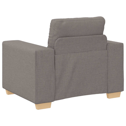 Soffa 3 pcs Taupe 221 x 80 x 80 cm Linnenblandad tyg
