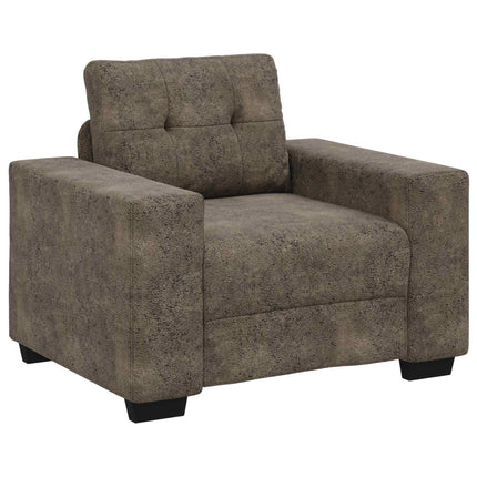 Soffa 3 pcs Mörkgrå 221 x 80 x 80 cm Linnenblandad tyg