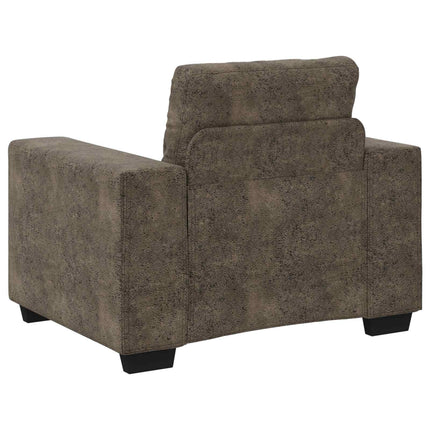 Soffa 3 pcs Mörkgrå 221 x 80 x 80 cm Linnenblandad tyg