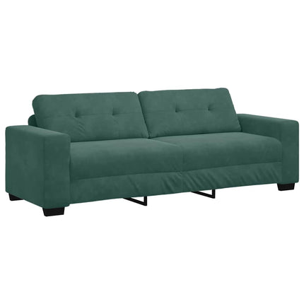 Soffset 3 pcs Mörkgrön 221 x 80 x 80 cm Sammet