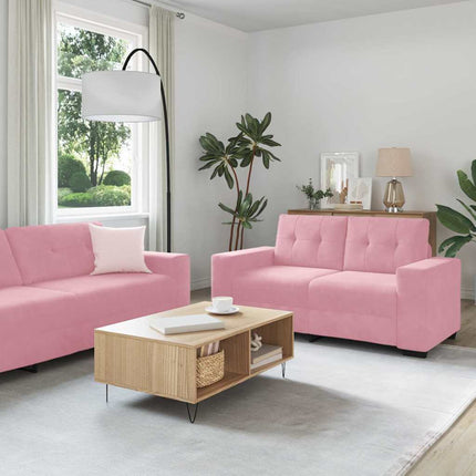 Soffset 3 pcs Rosa 221 x 80 x 80 cm Sammet