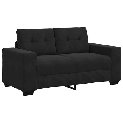 Soffset 3 pcs Svart 221 x 80 x 80 cm Sammet
