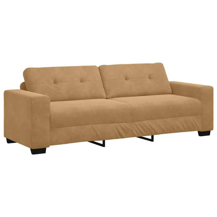 Soffset 3 st Brun Sammet
