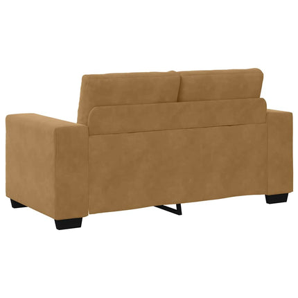 Soffset 3 pcs Brun 221 x 80 x 80 cm Sammet