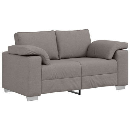 Soffa 3 pcs Taupe 219 x 80 x 82 cm Linnenblandad tyg
