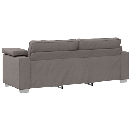 Soffa 3 pcs Taupe 219 x 80 x 82 cm Linnenblandad tyg