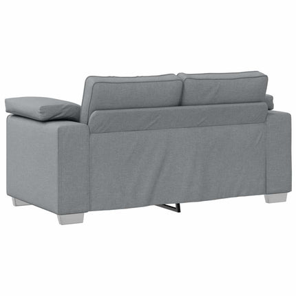 Soffa 2 pcs Ljusgrå 219 x 80 x 82 cm tyg