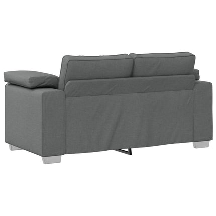Soffa 2 pcs Mörkgrå 219 x 80 x 82 cm tyg