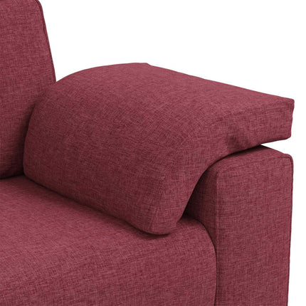 Soffa 2 pcs Vinröd 219 x 80 x 82 cm tyg
