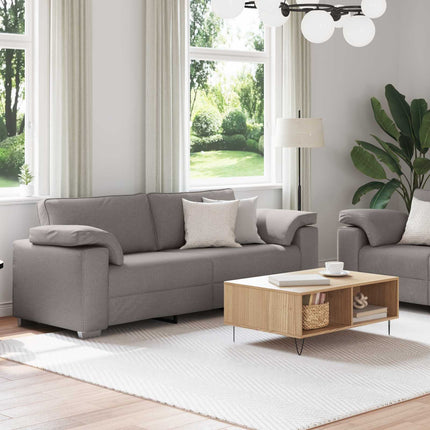 Soffa 2 pcs Taupe 219 x 80 x 82 cm tyg