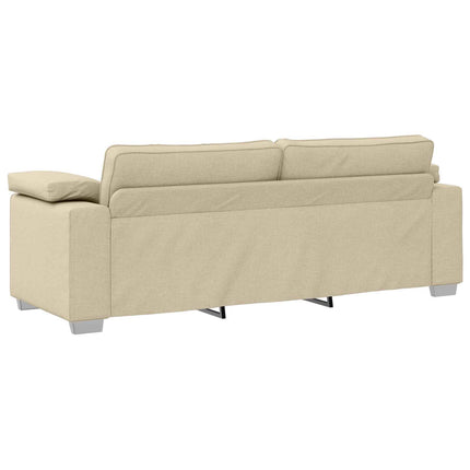 Soffa 2 pcs Kräm 219 x 80 x 82 cm tyg