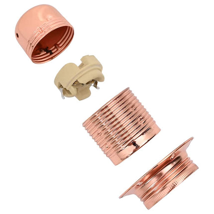 Lamphållare 2 st roséguld E27